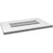 Ekena Millwork Vertical Surface Mount PVC Gable Vent: Functional, w/ 3-1/2"W x 1"P Standard Frame, 20"W x 12"H GVPVE20X1201SF - alternate 2